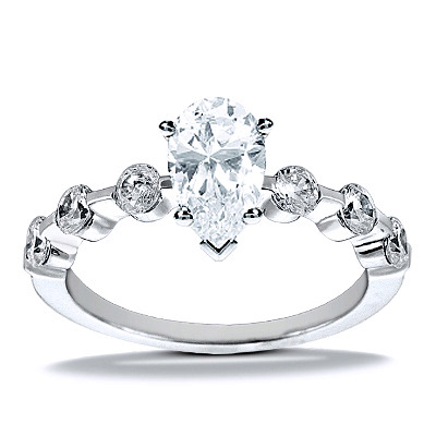 Semi mount Diamond Bridal Ring (0.90 t.c.w.) - view 18