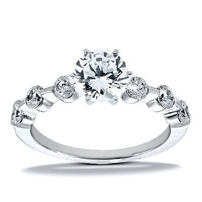 Semi mount Diamond Bridal Ring (0.90 t.c.w.) - view 15