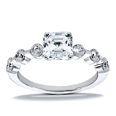 Semi mount Diamond Bridal Ring (0.90 t.c.w.) - view 14