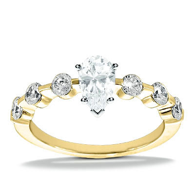 Semi mount Diamond Bridal Ring (0.60 t.c.w.) - view 6