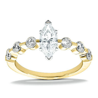 Semi mount Diamond Bridal Ring (0.90 t.c.w.) thumbnail 8
