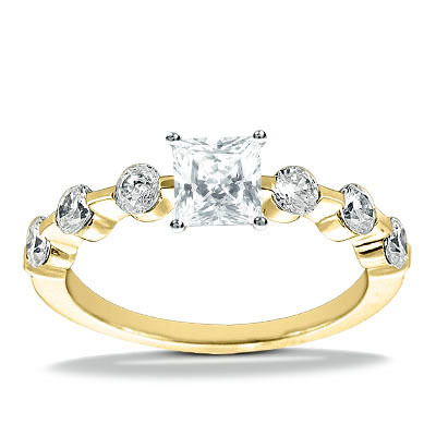 Semi mount Diamond Bridal Ring (0.90 t.c.w.) - view 5