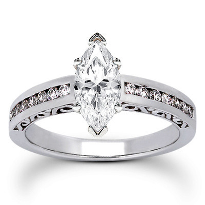  Antique Channel Set Diamond Bridal Ring (0.50 t.c.w.) thumbnail 22