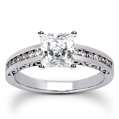  Antique Channel Set Diamond Bridal Ring (0.50 t.c.w.) thumbnail 19