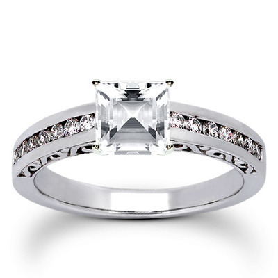  Antique Channel Set Diamond Bridal Ring (0.50 t.c.w.) thumbnail 16