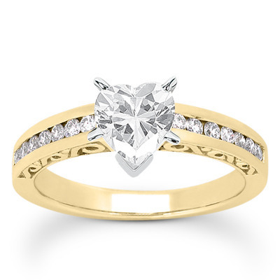  Antique Channel Set Diamond Bridal Ring (0.50 t.c.w.) thumbnail 12