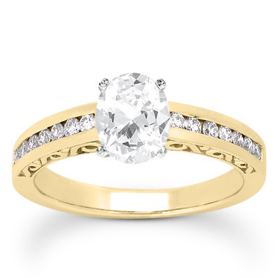  Antique Channel Set Diamond Bridal Ring (0.50 t.c.w.) thumbnail 10