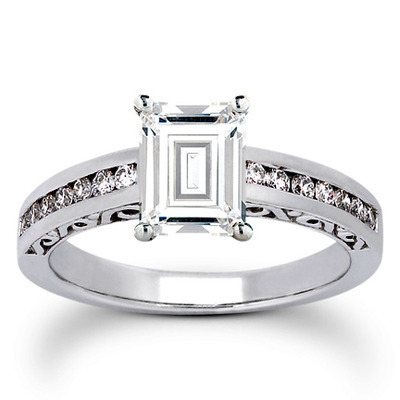 Antique Channel Set Diamond Bridal Ring (0.36 t.c.w.) thumbnail 24