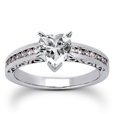 Antique Channel Set Diamond Bridal Ring (0.36 t.c.w.) thumbnail 23