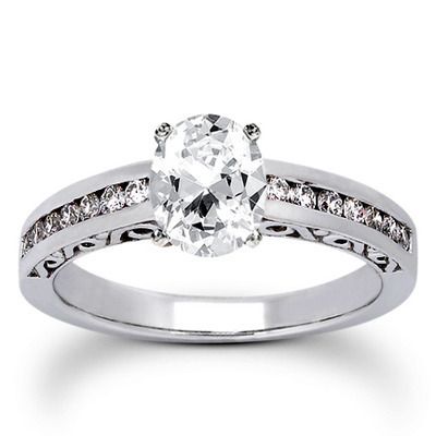 Antique Channel Set Diamond Bridal Ring (0.36 t.c.w.) thumbnail 21