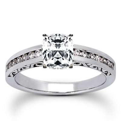 Antique Channel Set Diamond Bridal Ring (0.36 t.c.w.) thumbnail 18