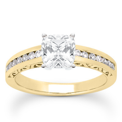 Antique Channel Set Diamond Bridal Ring (0.36 t.c.w.) thumbnail 1