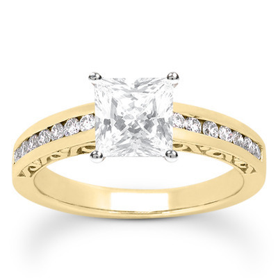 Antique Channel Set Diamond Bridal Ring (0.36 t.c.w.) thumbnail 8