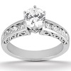  Antique Channel Set Diamond Bridal Ring (0.50 t.c.w.)