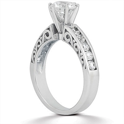 Antique Channel Set Diamond Bridal Ring (0.36 t.c.w.) thumbnail 3