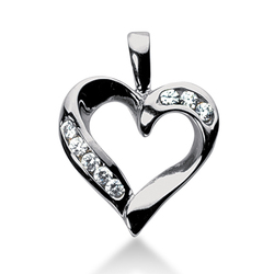 0.40ct Diamond Heart Shape Pendant thumbnail 1