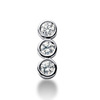 0.45 ct. Round Cut Three Stone Diamond Journey Pendant