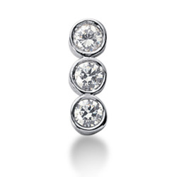 0.75 ct. Three Stone Diamond Journey Pendant thumbnail 1
