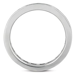 1.70 ct. Baguette Cut Channel Set Diamond Eternity Wedding Band thumbnail 2