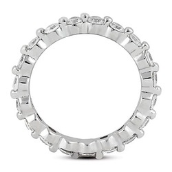 0.90 ct. Round Cut Diamond Eternity Wedding Band thumbnail 2