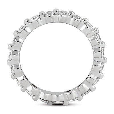 0.95 ct. Round Cut Diamond Eternity Wedding Band thumbnail 2
