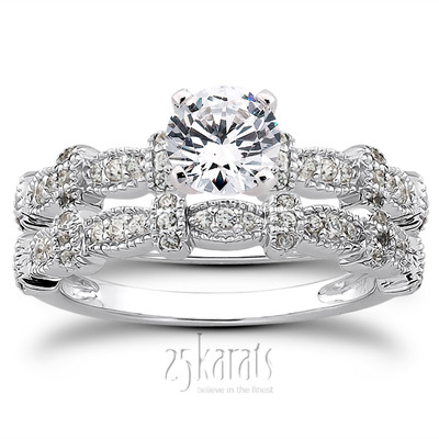 Antique Petite Diamond Engagement Ring (0.16 t.c.w.) - view 25
