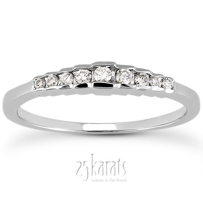 0.13  ct.  Diamond Bridal Ring
