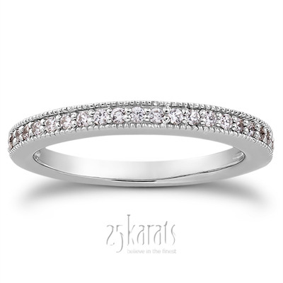 Diamond Mill Grained Bridal Ring(0.23 ct. tw.)