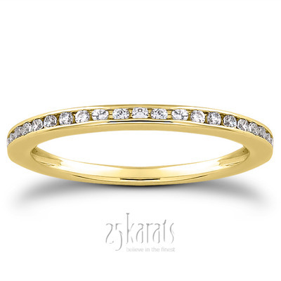 Petite Channel Set Wedding Band(0.21ct. tw.) thumbnail 3
