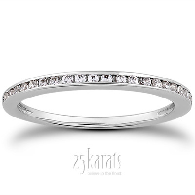 14K white gold 0.21 ct. Diamond Bridal Ring - main view