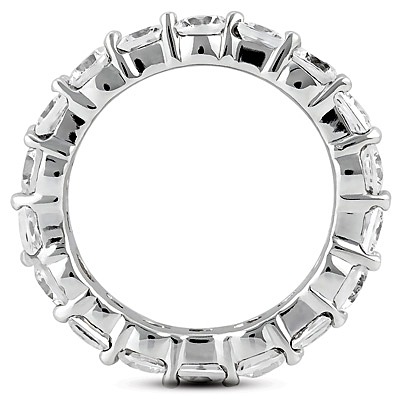 3.15 ct. Multi-shape Prong Set Diamond Eternity Wedding Band 1 - view 2