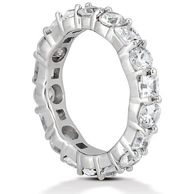 3.50 ct. Multi-shape Prong Set Diamond Eternity Wedding Band thumbnail 3