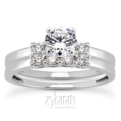 0.14 ct.  Diamond Bridal Ring thumbnail 5