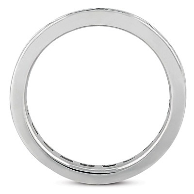 1.90 ct. Baguette Cut Channel Set Diamond Eternity Wedding Band - view 2