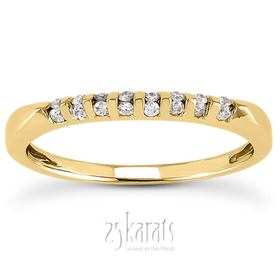 14K white gold 0.12 ct. Diamond Bridal Ring 2 - alternate view 2