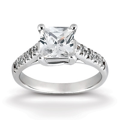 Princess Cut Diamond Engagement Ring (0.24 t.c.w.) thumbnail 1