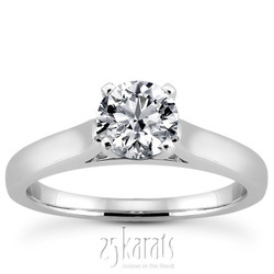 Timeless Solitaire Diamond Engagement Ring