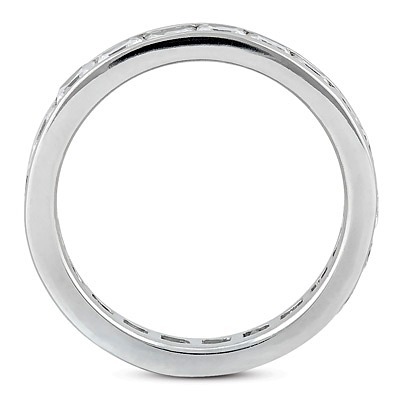 2.40 ct. Princesss Cut Channel Set Diamond Eternity Wedding Band 1 thumbnail 2