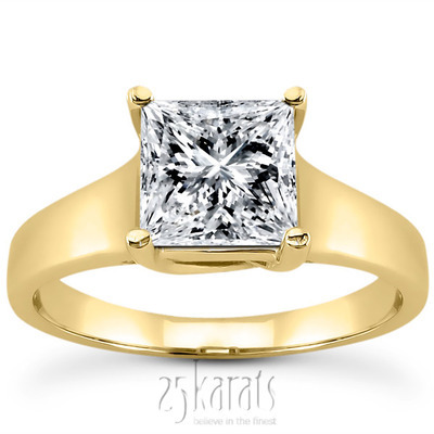 Trellis Solitaire Engagement Ring  thumbnail 3