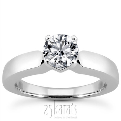 Solitaire Diamond Engagement Ring