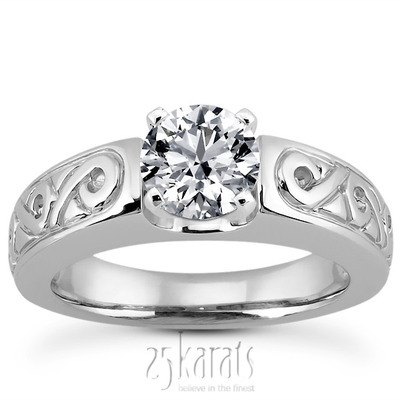 Antique Solitaire Diamond Engagement Ring