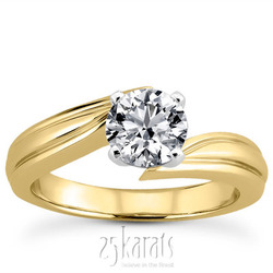 Prong Set Solitaire Diamond Engagement Ring thumbnail 2