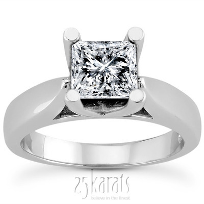 Princess Cut Solitaire Diamond Engagement Ring (1.50 ct.) thumbnail 2