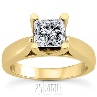 Princess Cut Solitaire Diamond Engagement Ring (1.50 ct.) thumbnail 3