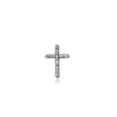 0.16ct Elegant Diamond Cross Pendant - view 1