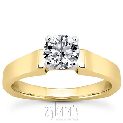 Six-Prong Solitaire Diamond Engagement Ring thumbnail 2
