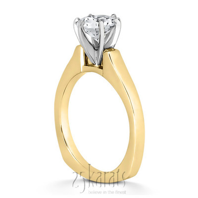 Six-Prong Solitaire Diamond Engagement Ring thumbnail 4