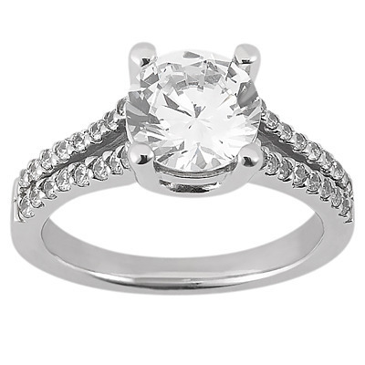 Diamond Bridal Ring  (with  0.27 ct. wt.) thumbnail 1