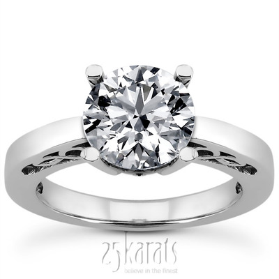 Prong Set Solitaire Diamond Engagement Ring (0.50 ct.)