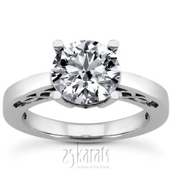 Prong Set Solitaire Diamond Engagement Ring (0.50 ct.)
